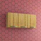 Armário Aéreo De Cozinha 3 Portas Bella Salletô Carvalho