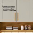 Armário Aéreo De Cozinha 3 Portas Com Prateleira 120cm 100% M