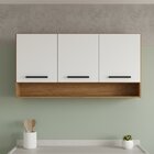 Armário Aéreo De Cozinha 3 Portas E Nicho Giovanna Freijó/bra