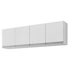 Armário Aéreo De Cozinha 4 Portas 160cm Andréia Branco - Ajl