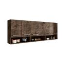 Armario Aereo De Cozinha 6 Portas  Suriname Castani Brienza M