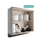 Armário Aéreo De Cozinha 800mm 2 Portas C/ Porta Temperos Lót