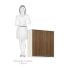 Armário Aéreo De Cozinha 80 Cm 2 Portas De Abrir 2 Prateleira