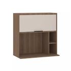 Armário Aéreo De Cozinha 80cm 1 Porta Basculante Com Espaço P