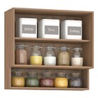 Armário Aéreo De Cozinha 80cm 1 Porta Basculante E Nicho Infe