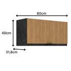 Armário Aéreo De Cozinha 80cm 1 Porta Basculante New York Móv