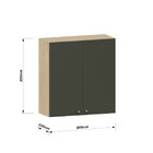 Armário Aéreo De Cozinha 80cm 2 Portas Classic Luciane Móveis