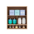 Armário Aéreo De Cozinha 80cm Com 2 Portas Basculantes E Nich