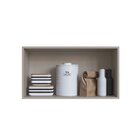 Armário Aéreo De Cozinha 80cm Maior 1 Porta Basculante Fumê/g