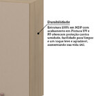 Armário Aéreo De Cozinha Canto Reto 95cm 2 Portas Classic Luc