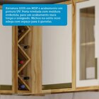 Armário Aéreo De Cozinha Canto Reto Com 1 Porta E Mini Adega