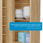 Armário Aéreo De Cozinha Com Canto Reto 1 Porta E Mini Adega