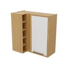 Armário Aéreo De Cozinha Com Canto Reto 1 Porta E Mini Adega