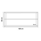 Armário Aéreo De Cozinha E Lavanderia 120 Cm Andréia Branco