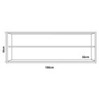 Armário Aéreo De Cozinha E Lavanderia 150 Cm Andréia Branco