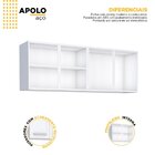 Armário Aéreo De Cozinha Em Aço 160cm 4 Portas Apolo Cozimax