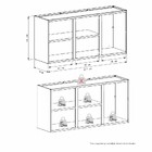 Armário Aéreo De Cozinha Em Aço Branco 115cm Flora Cozimax