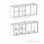 Armário Aéreo De Cozinha Em Aço Cinza 144cm Jupiter Cozimax