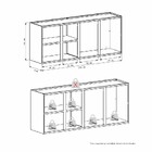 Armário Aéreo De Cozinha Em Aço Preto 134cm Jupiter Cozimax