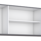 Armário Aéreo De Cozinha Em Madeira Cinza 144cm Cisne Cozimax