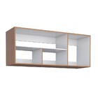 Armário Aéreo De Cozinha Em Madeira Nude 114cm Flamingo Cozim