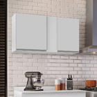 Armário Aéreo De Cozinha Lavanderia 02 Portas Agata 100 Cm L0