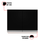 Armário Aéreo De Cozinha Lavanderia 02 Portas Eva 80 Cm L06 -