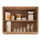 Armário Aéreo De Cozinha Lavanderia 02 Portas Eva 80 Cm L06 -