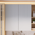 Armário Aéreo de Cozinha MDF Carvalho com 2 Portas 60x80x32cm Aura Luciane