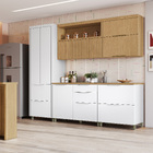 Armário Aéreo de Cozinha 100% MDF Nature com 2 Portas 82x80x32cm Marquesa Nesher