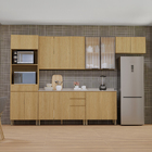 Armário Aéreo de Cozinha MDP Freijó com 2 Portas 80x85x33cm Slim Luciane