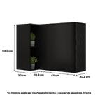 Armário Aéreo De Cozinha Miami 2 Portas Com Nicho De Canto Ca