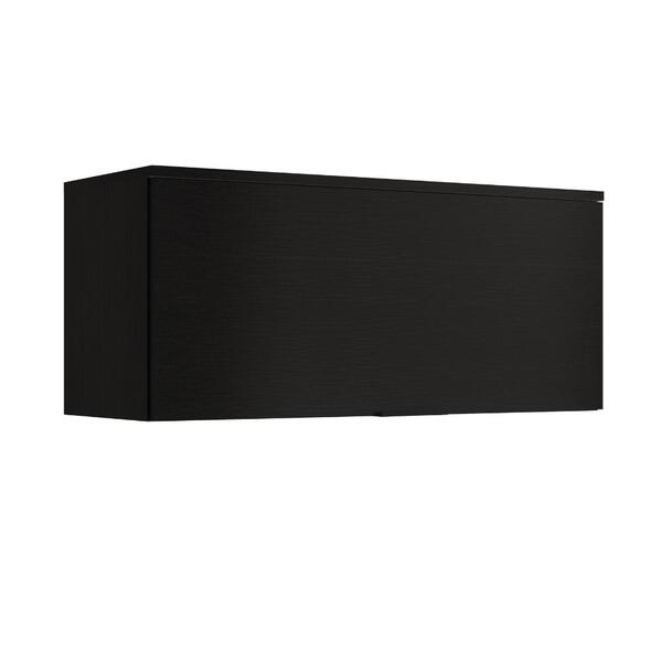 Armário Aéreo De Cozinha Miami 800mm 1 Porta Carraro Preto To