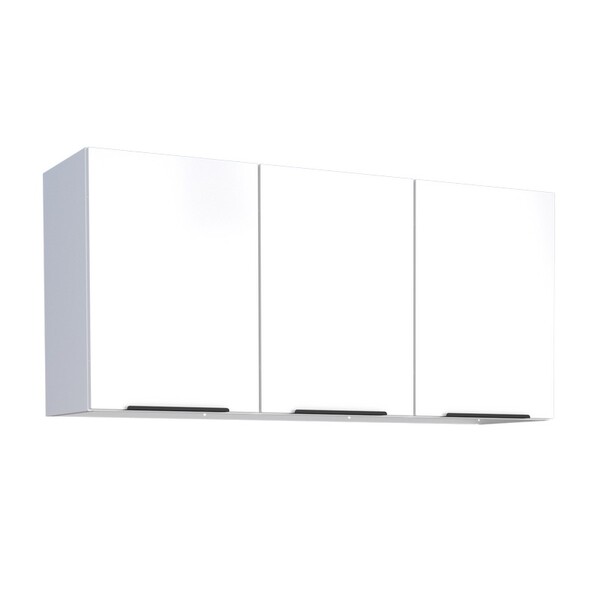 Armário Aéreo De Cozinha Montado Em Aço Branco 115cm Jupiter