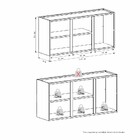 Armário Aéreo De Cozinha Montado Em Aço Branco 115cm Jupiter