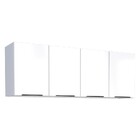 Armário Aéreo De Cozinha Montado Em Aço Branco 153cm Jupiter