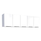 Armário Aéreo De Cozinha Montado Em Aço Branco 192cm Jupiter