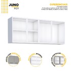 Armário Aéreo De Cozinha Montado Em Aço Cinza 192cm Jupiter C