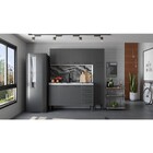 Armário Aéreo De Cozinha Montado Em Aço Preto 134cm Juno Cozi