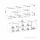 Armário Aéreo De Cozinha Montado Em Madeira Branco 194cm Cisn