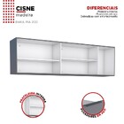 Armário Aéreo De Cozinha Montado Em Madeira Branco 194cm Cisn