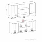 Armário Aéreo De Cozinha Montado Em Madeira Preto 144cm Cisne