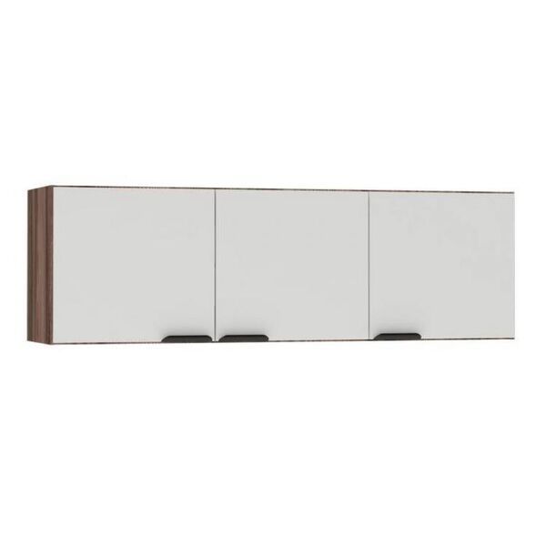 Armário Aéreo De Cozinha Tamarindo E Branco Em Madeira Montad