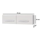 Armário Aéreo De Geladeira 2 Portas 79 Cm Lara Branco