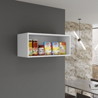 Armário Aéreo De Geladeira Barcelona 1 Porta Salleto Branco