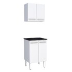 Armário Aéreo De Lavanderia Em Aço Branco 57cm Vênus Cozimax