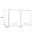 Armário Aéreo De Lavanderia Em Aço Branco 96m Vênus Cozimax