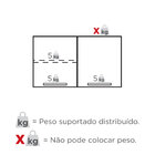 Armário Aéreo De Lavanderia Em Aço Branco 96m Vênus Cozimax