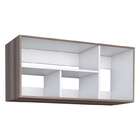 Armário Aéreo De Lavanderia Tamarindo E Preto Em Madeira 97,6