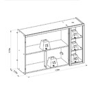 Armário Aéreo Duplo 120cm Allure Linea Brasil